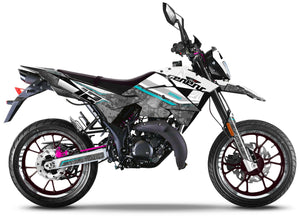 Kit pegatinas Generic Trigger SM 50cc 2006-2018 Guerra | pegatinas para moto | personalización 50cc | armysctv