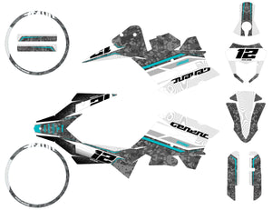 Kit pegatinas Generic Trigger SM 50cc 2006-2018 Guerra | pegatinas para moto | personalización 50cc | armysctv