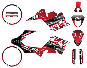 Kit pegatinas Generic Trigger SM 50cc 2006-2018 Yoshi | pegatinas para moto | personalización 50cc | armysctv