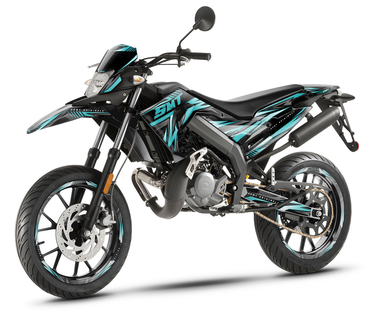 Deko-sett 50cc Gilera SMT 2018-2025 Alpha med moderne og kraftfullt design for motorsykkeltilpasning.