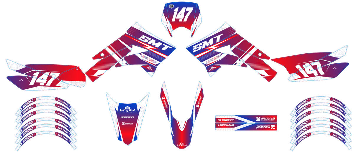 50cc Graphics kit Gilera SMT 2011-2017 Army France | motorcycle stickers | 50cc customization | armysctv