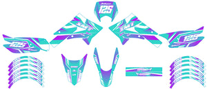 Kit déco 50cc Gilera SMT 2011-2017 MX Sky | autocollants moto | personnalisation 50cc | armysctv