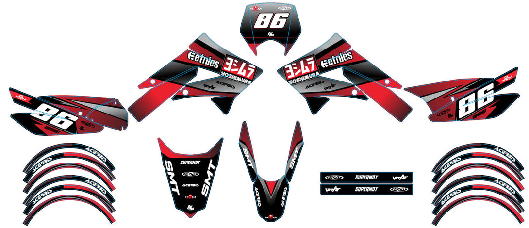 Kit déco 50cc Gilera SMT 2011-2017 Yoshi