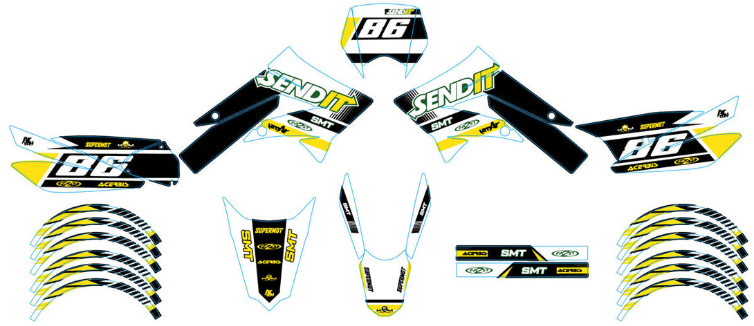 Kit déco 50cc Gilera SMT 2011-2017 Send it