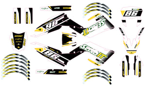 Kit déco 50cc Gilera SMT 2018-2025 Send it | autocollants moto | personnalisation 50cc | armysctv