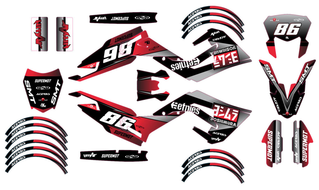 Kit déco 50cc Gilera SMT 2018-2025 Yoshi