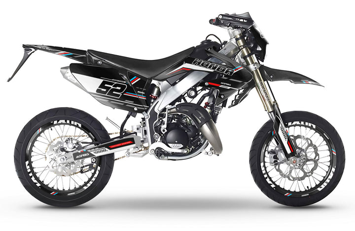 Hm Cre 50 Honda 50 Enduro Graphic Decals HM CRM 50 Derapage Black