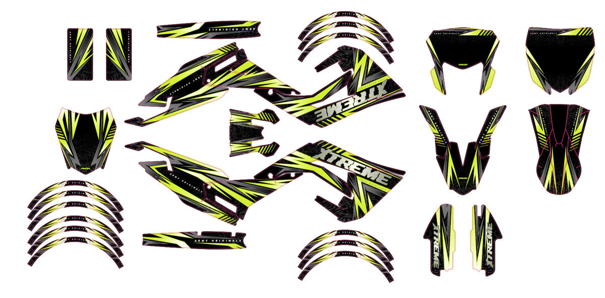 Kit déco 50cc Derbi Senda x-treme 2018-2025 Alpha