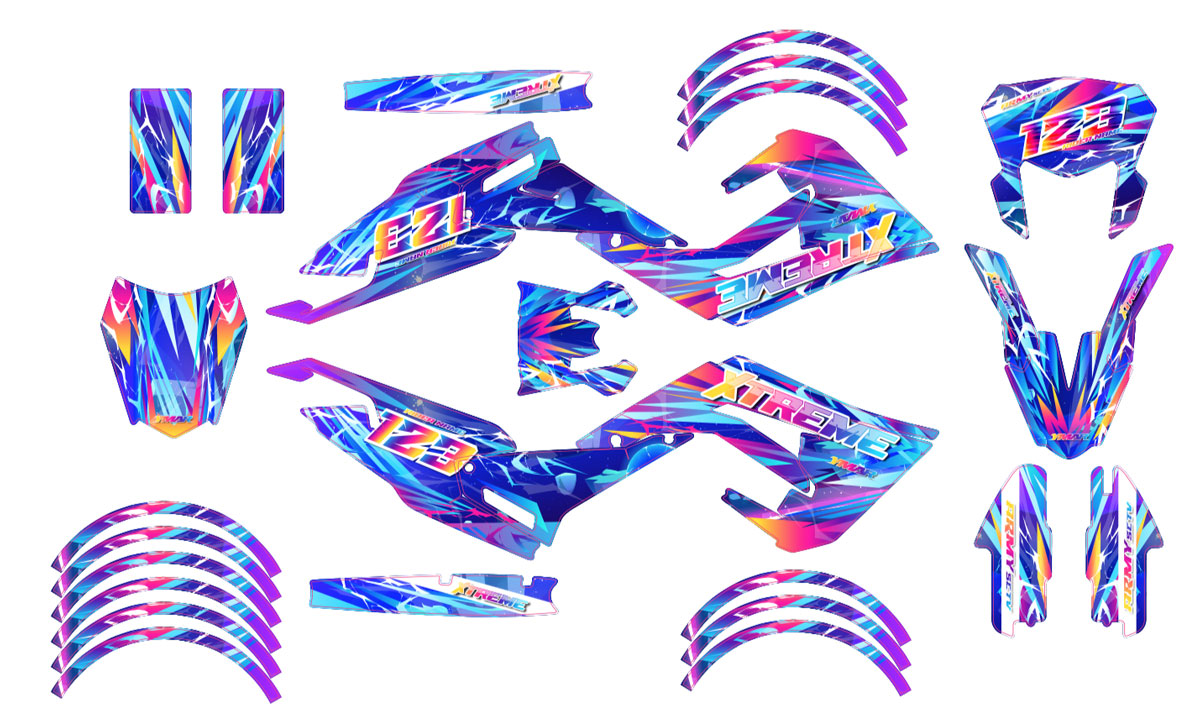 Kit déco 50cc Derbi Senda x-treme 2018-2025 Ultravector