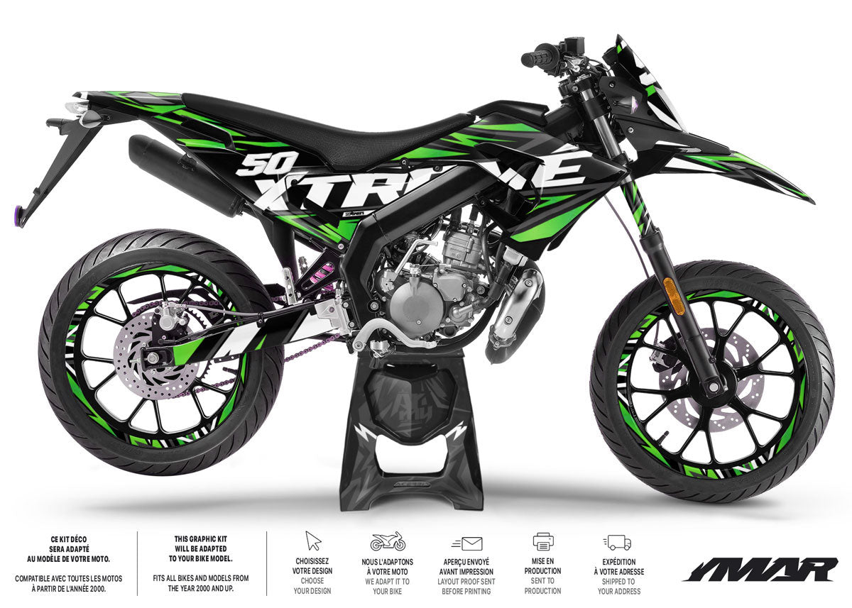 Kit déco 50cc Derbi Senda x-treme 2018-2025 Army Vision