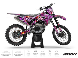 Kit Déco Motocross Osaka Style – Graphismes Japonisants, Tous Modèles sur motocross avec design artistique.