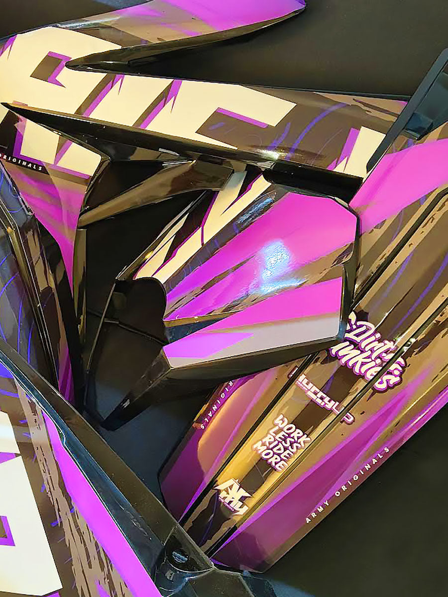 kit déco Rieju MRT monté sur jeu de carénages