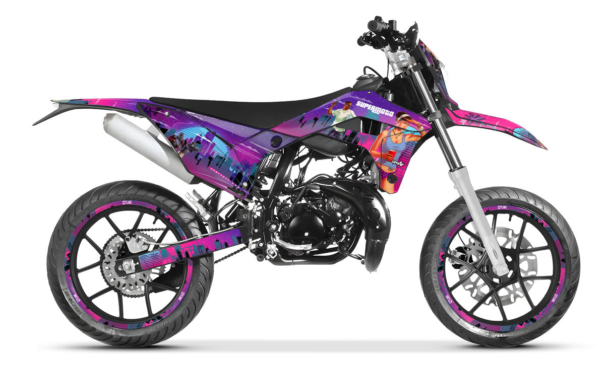 Kit déco 50cc Peugeot XP6 2026 GTA Style