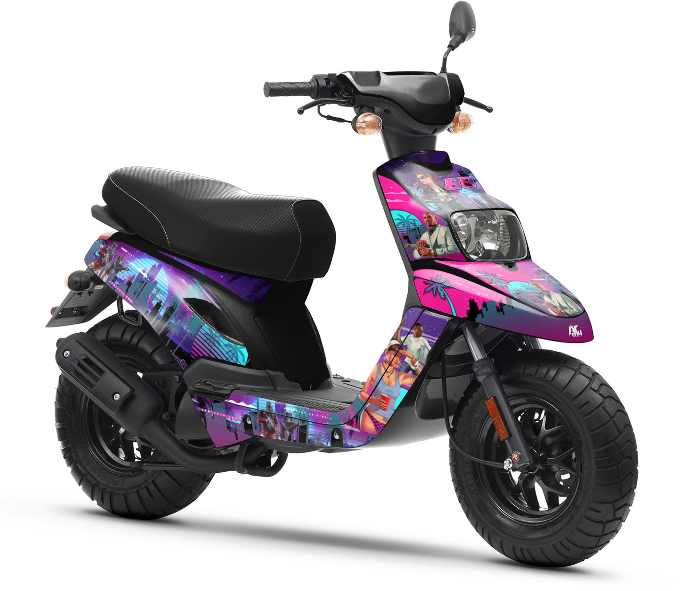 Kit pegatinas 50cc MBK Booster / Yamaha BW 2004-2018 Vice City