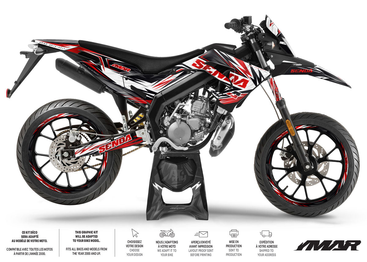 50cc Graphics kit Derbi Senda xtreme 2018-2025 Arko