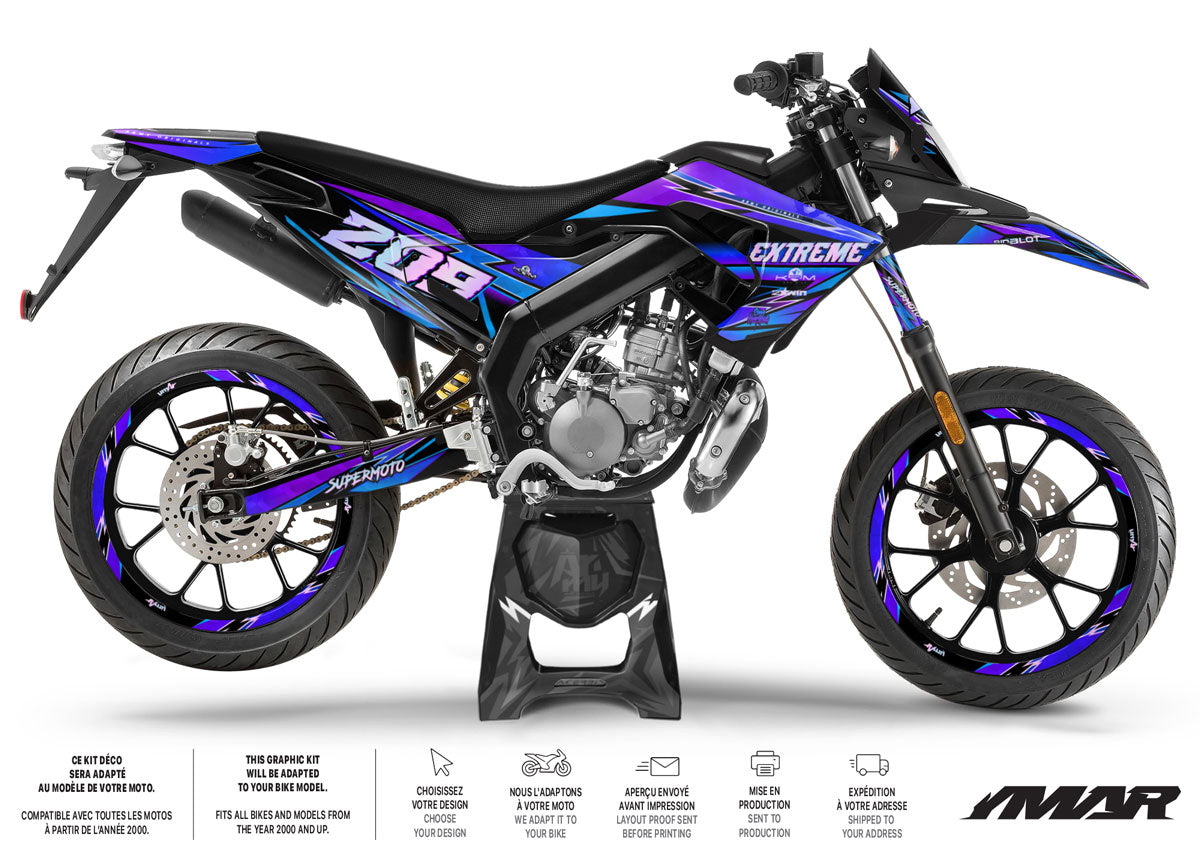 50cc Graphics kit Derbi Senda extreme 2018-2026 Cabrez