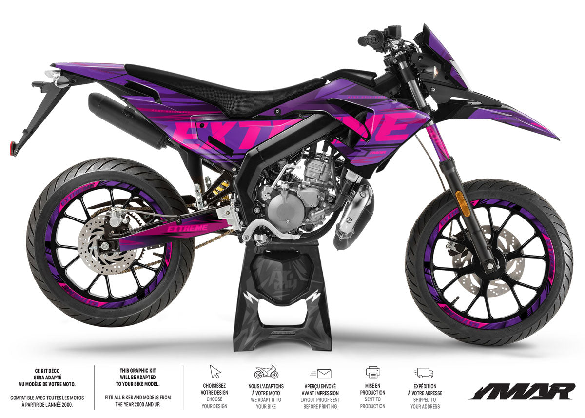 50cc Graphics kit Derbi Senda extreme 2018-2026 Jade