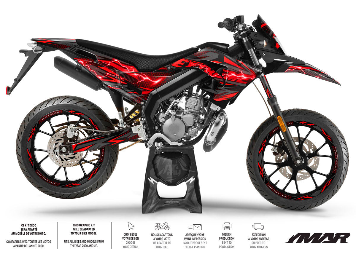 50cc Graphics kit Derbi Senda extreme 2018-2026 Nerve