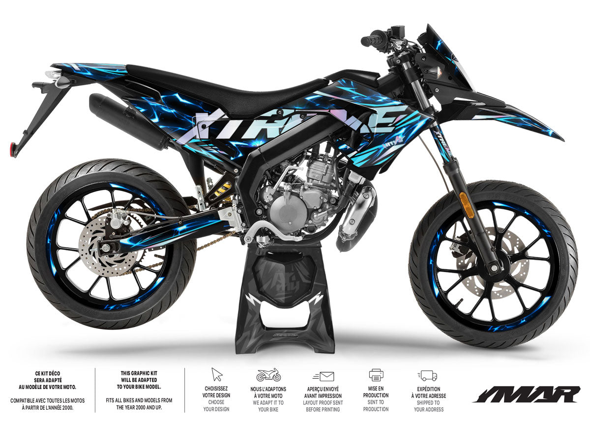 50cc Graphics kit Derbi Senda xtreme 2018-2026 Wheelyz