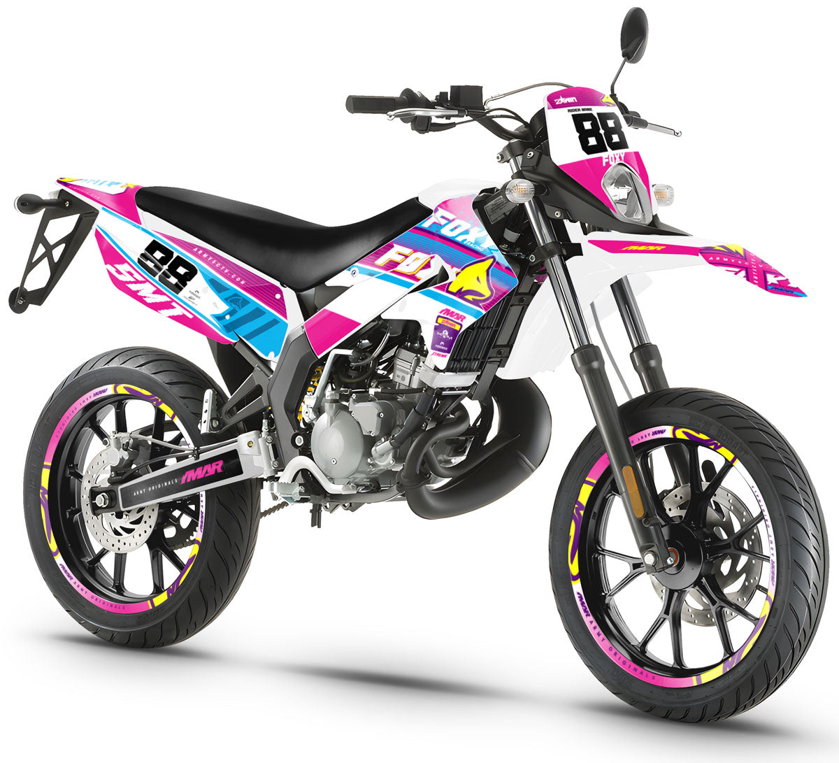 Kit déco 50cc Gilera SMT 2011-2017 Pink Fox