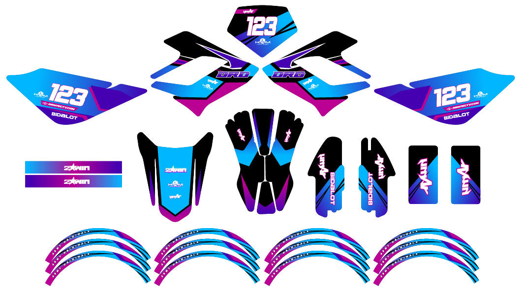 Kit déco 50cc Derbi DRD Racing Artisse