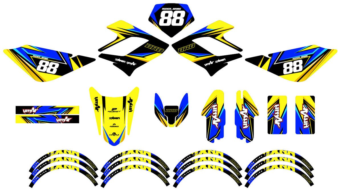 Kit déco 50cc Derbi DRD Racing Army Finder