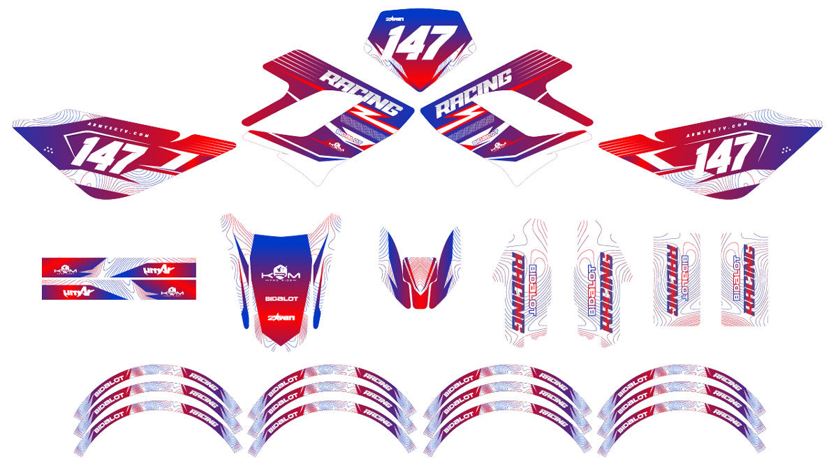 Kit déco 50cc Derbi DRD Racing France