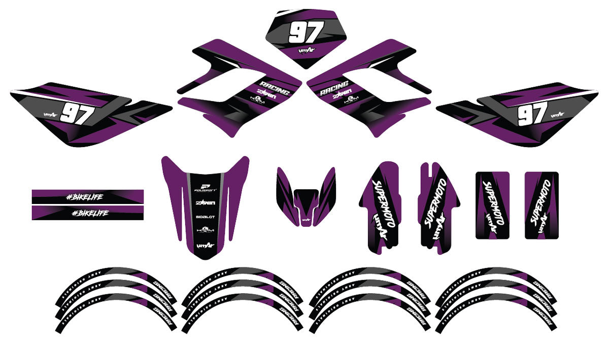 Kit déco 50cc Derbi DRD Racing Redfast