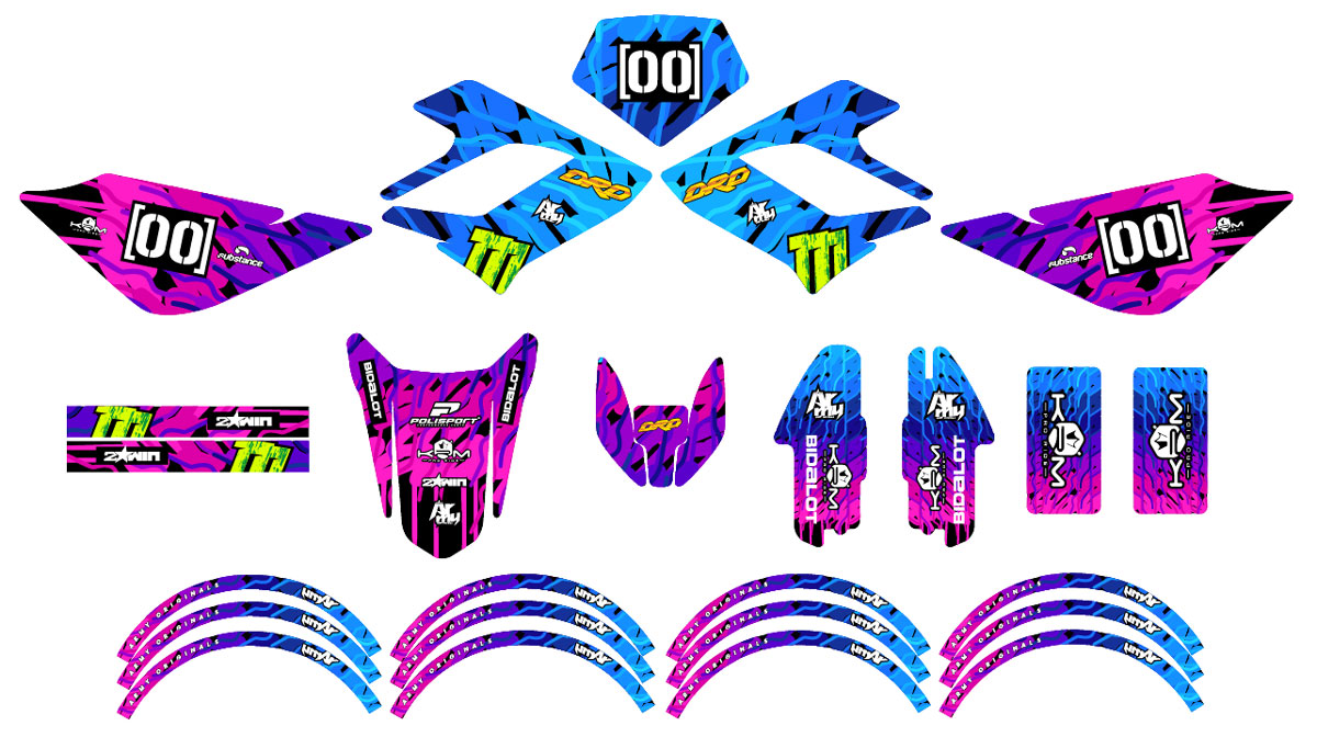 Kit déco 50cc Derbi DRD Racing Sparkler