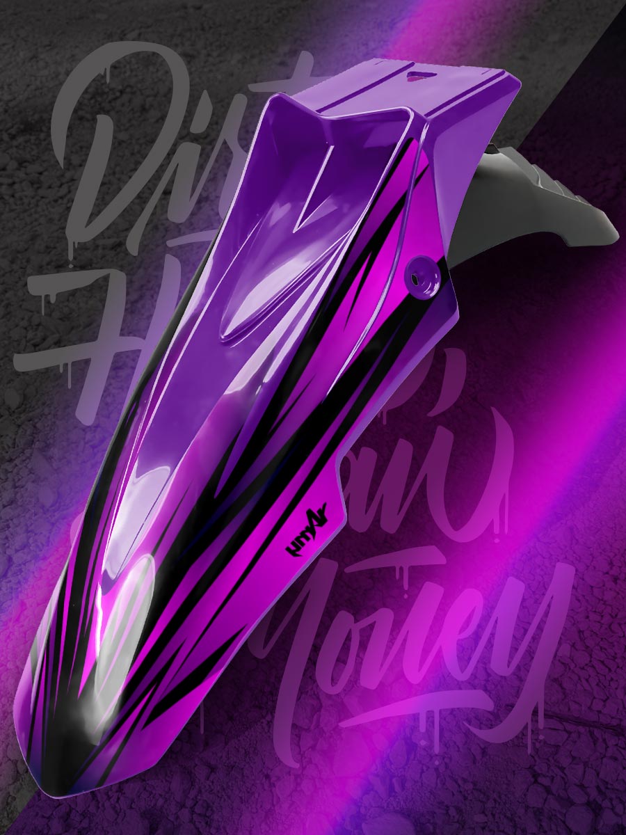 kit déco sur-mesure pour garde boue avant moto