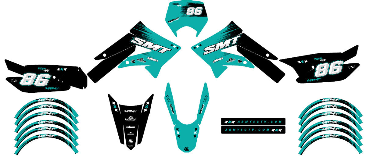 Kit déco 50cc Gilera SMT 2011-2017 Fasthouse