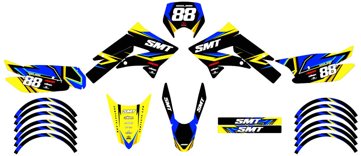 Kit déco 50cc Gilera SMT 2011-2017 Army Finder