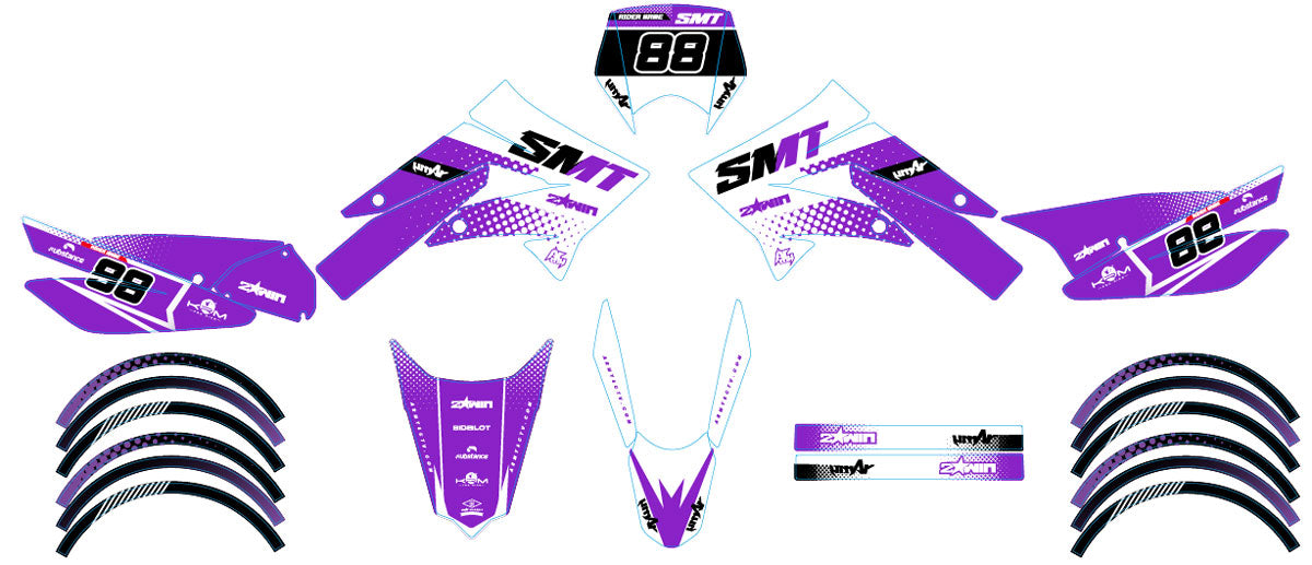 Kit de pegatinas 50cc Gilera SMT 2011-2017 Army Ghost