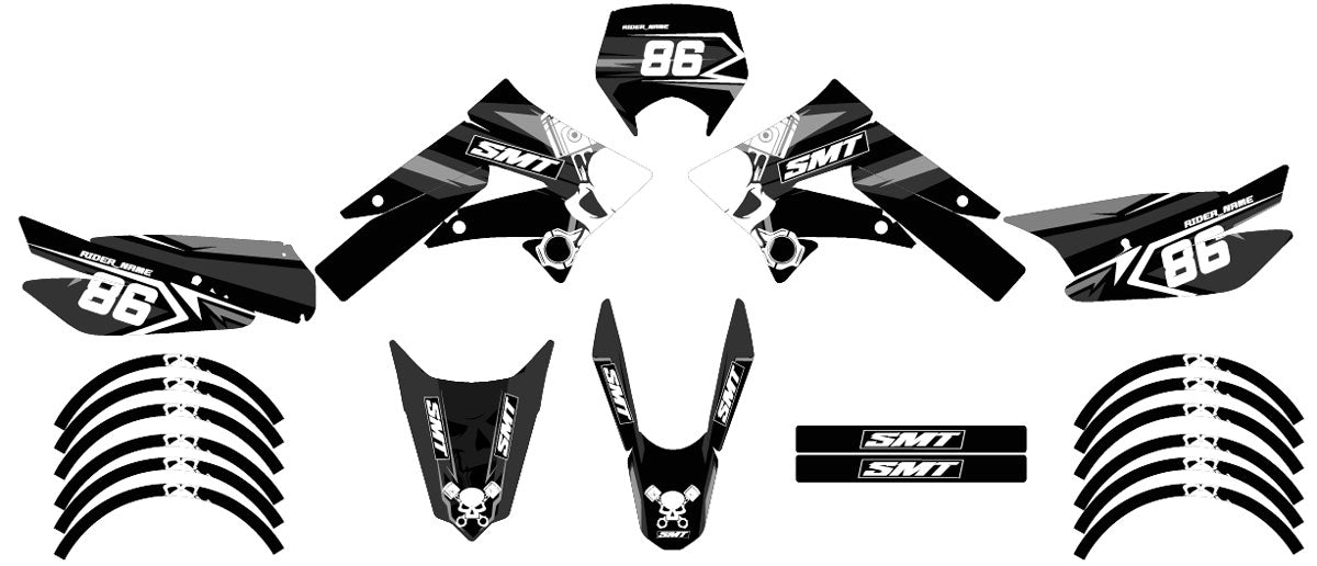 Kit pegatinas 50cc Gilera SMT 2011-2017 Grenz