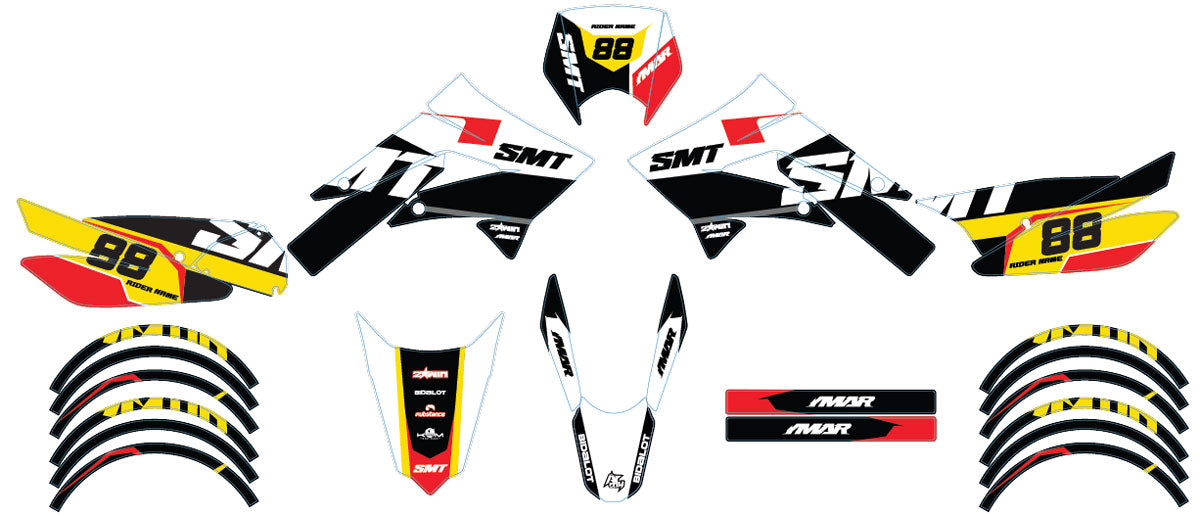 Kit de pegatinas 50cc Gilera SMT 2011-2017 Army Kainam