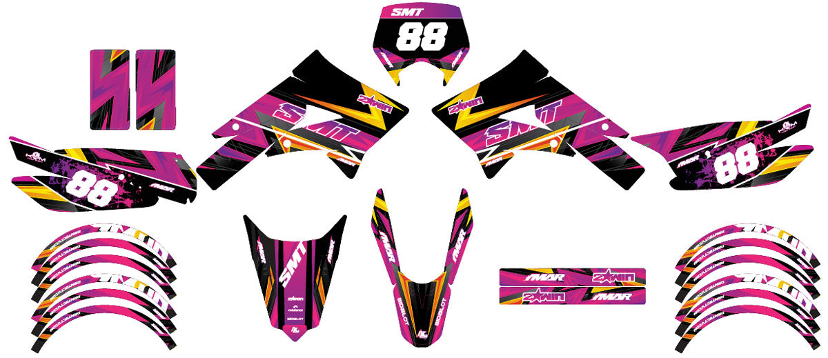 Kit de adhesivos 50cc Gilera SMT 2011-2017 Army Split
