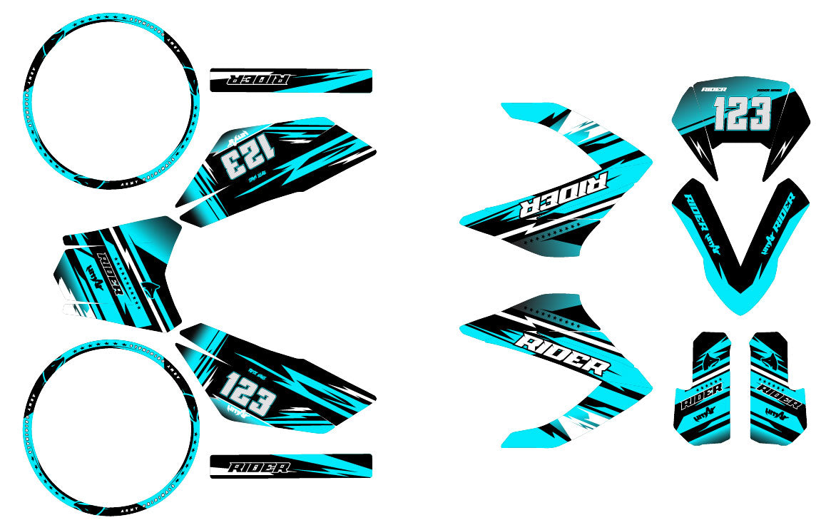 Dekor kit 50cc Masai Rider 2012-2025 Dream