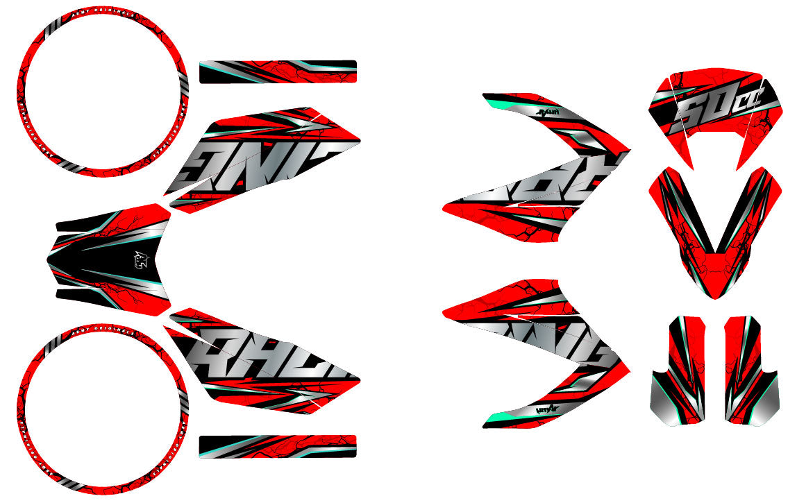 Kit déco 50cc Masai Rider 2012-2025 Illuzion