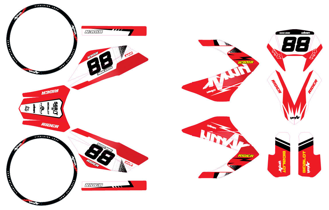 Dekor kit 50cc Masai Rider 2012-2025 Army Legacy