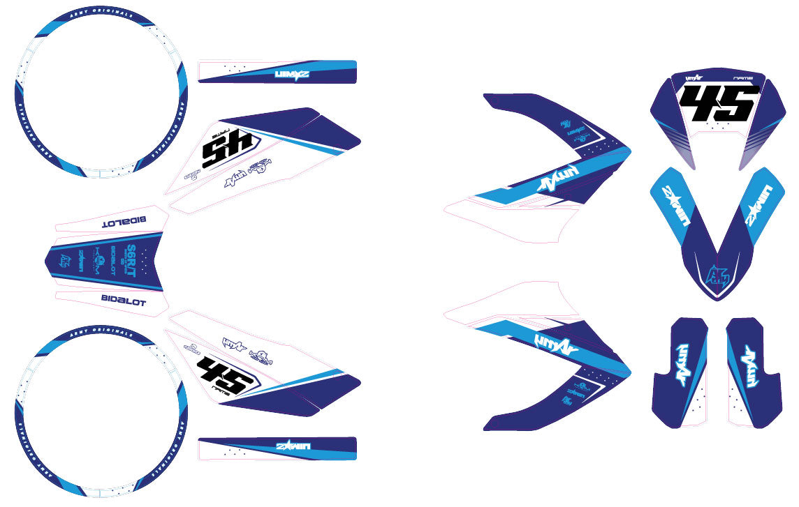 Dekor kit 50cc Masai Rider 2012-2025 Missile