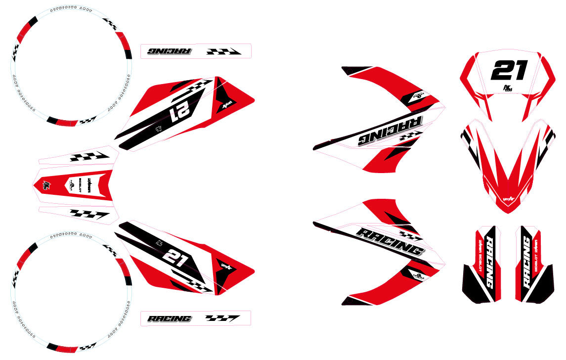 Kit déco 50cc Masai Rider 2012-2025 Skarp