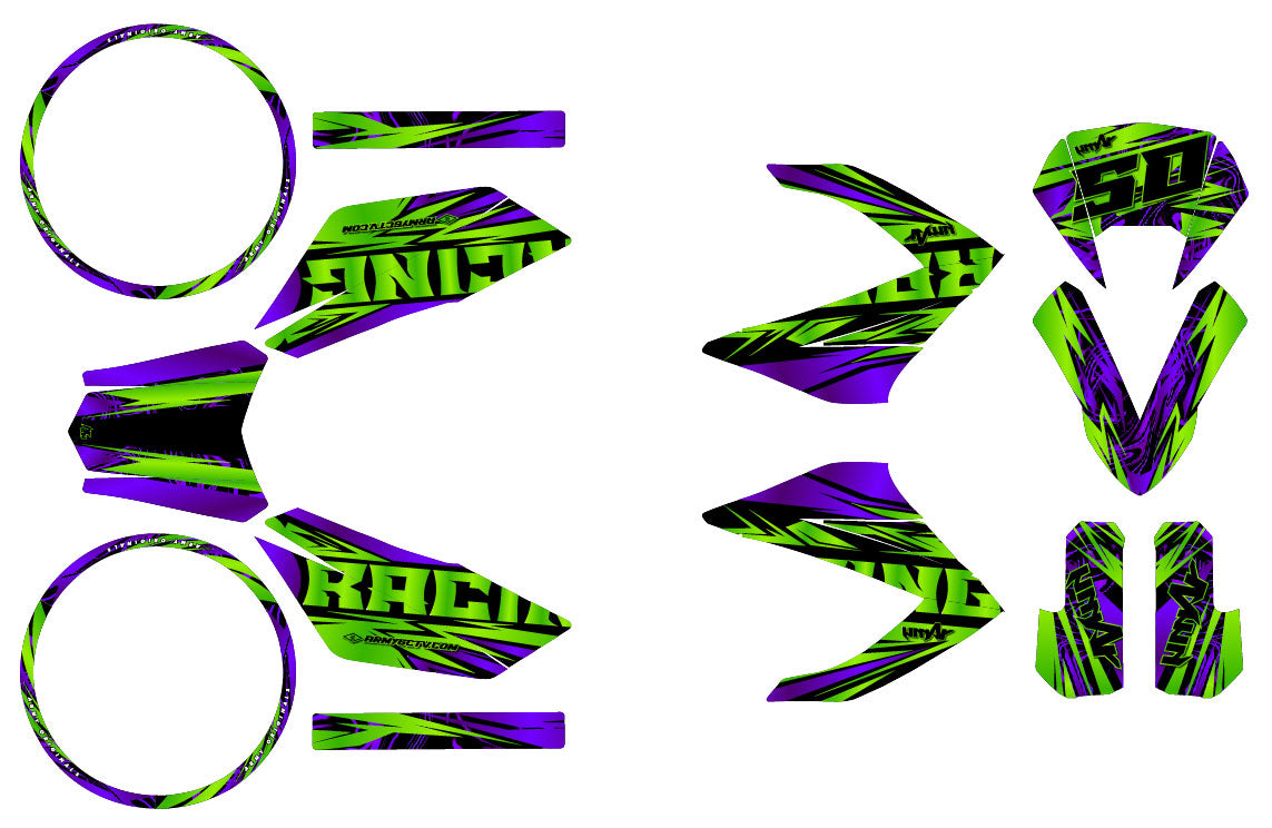 Kit déco 50cc Masai Rider 2012-2025 Zontix