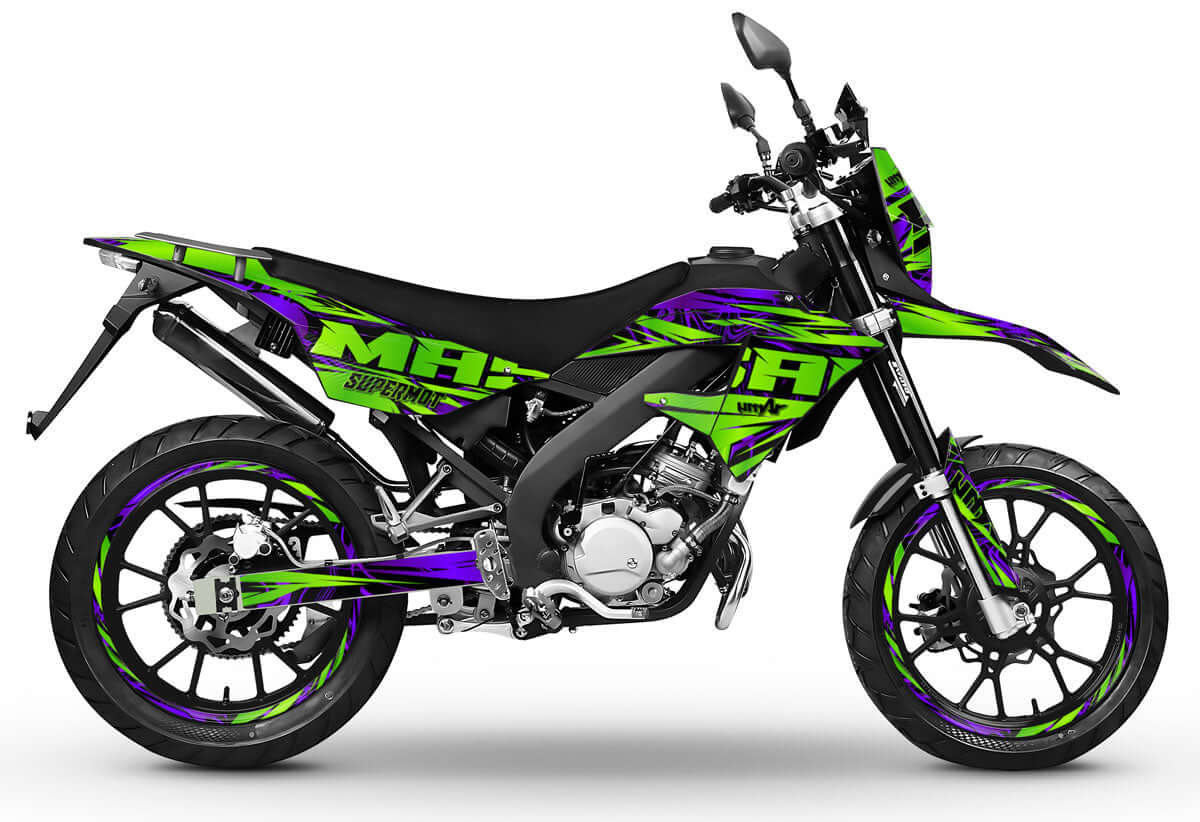 Kit déco 50cc Masai X-Ray 2019-2025 Zontix | autocollants moto | personnalisation 50cc | armysctv