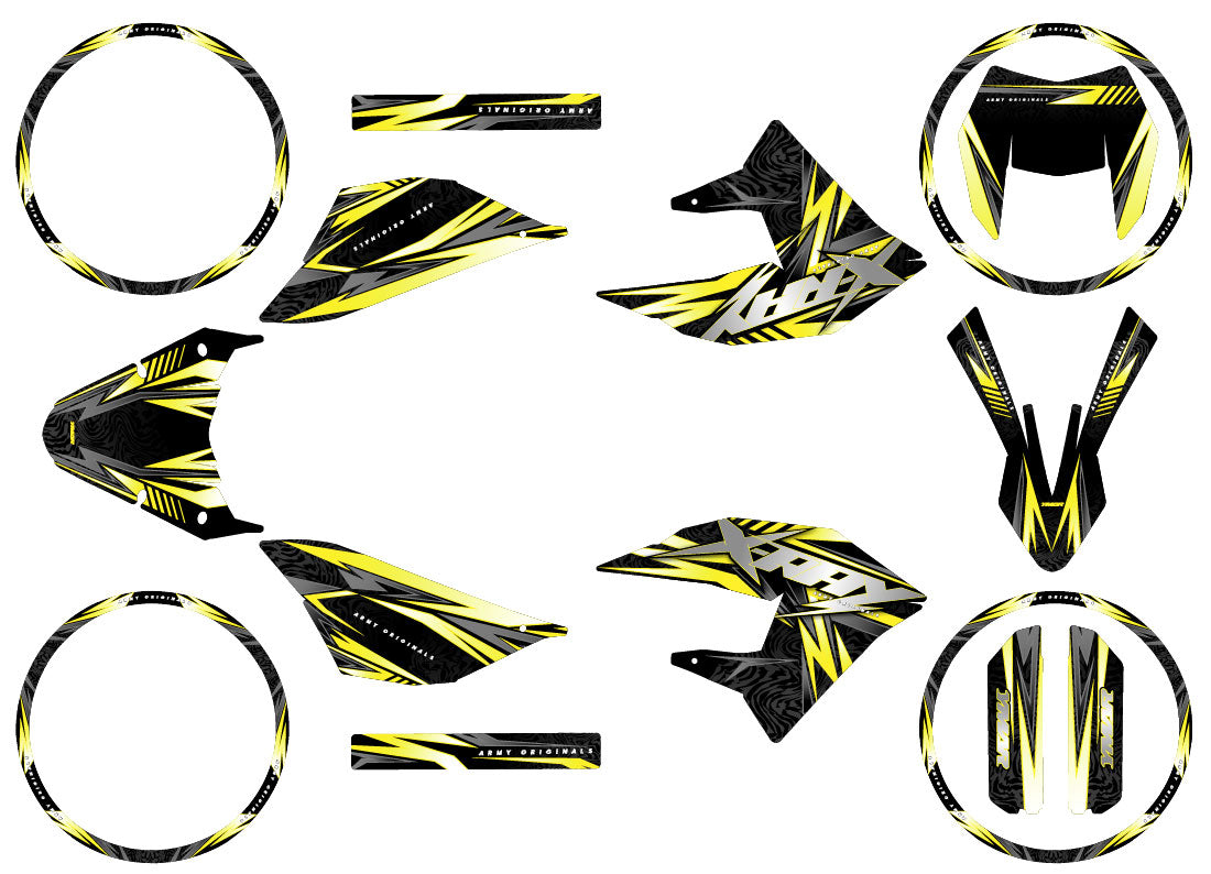 Deko-sett 50cc Masai X-Ray 2019-2025 Alpha