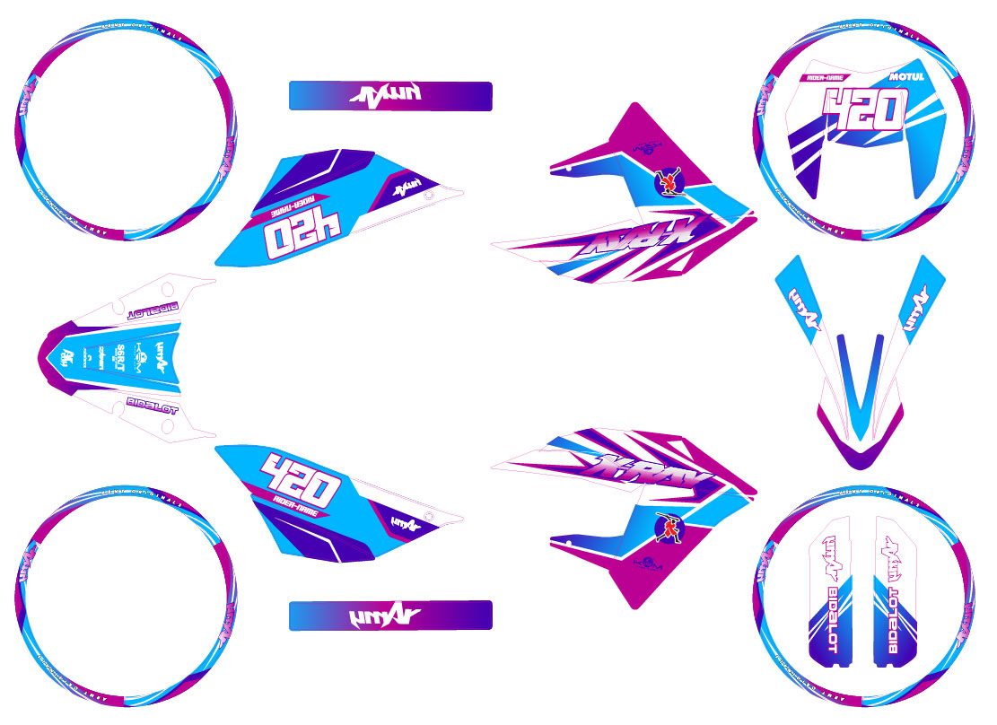 Dekor kit 50cc Masai X-Ray 2019-2025 Artisse