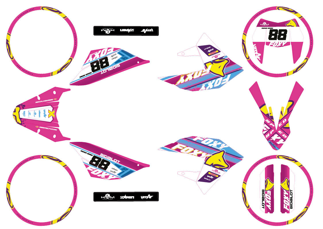 Dekor kit 50cc Masai X-Ray 2019-2025 Foxy