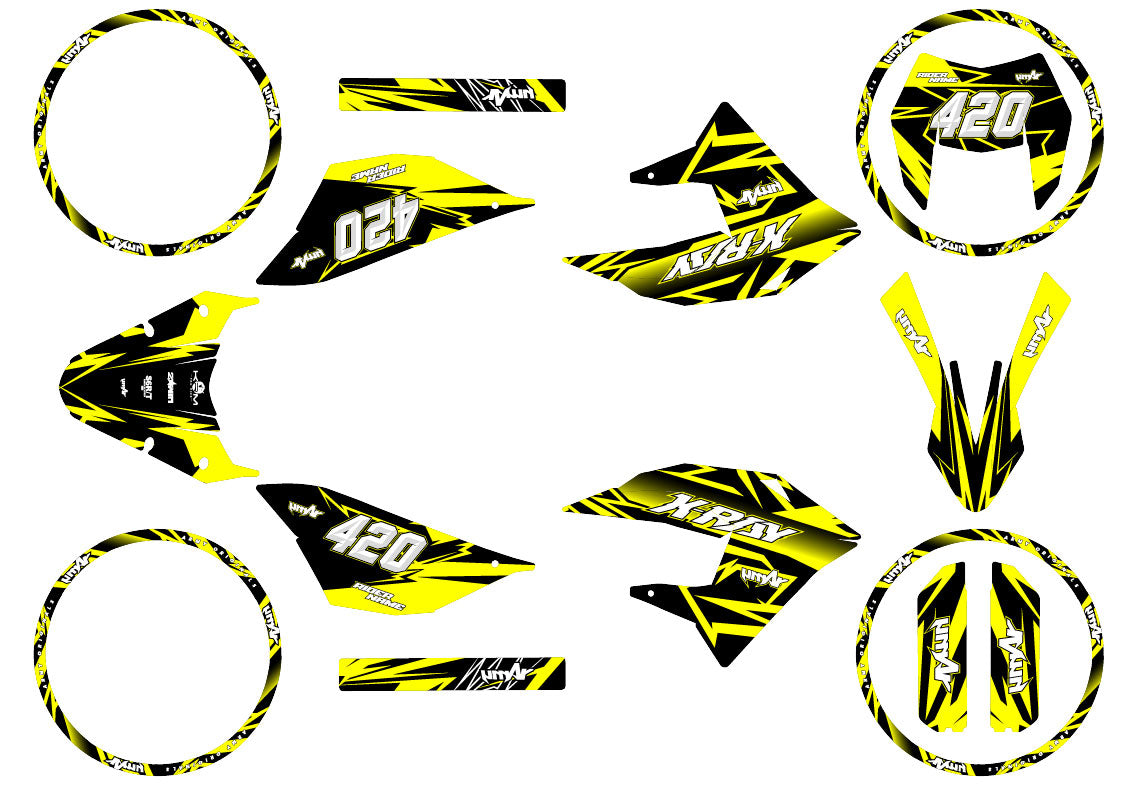 Dekor kit 50cc Masai X-Ray 2019-2025 Achtel
