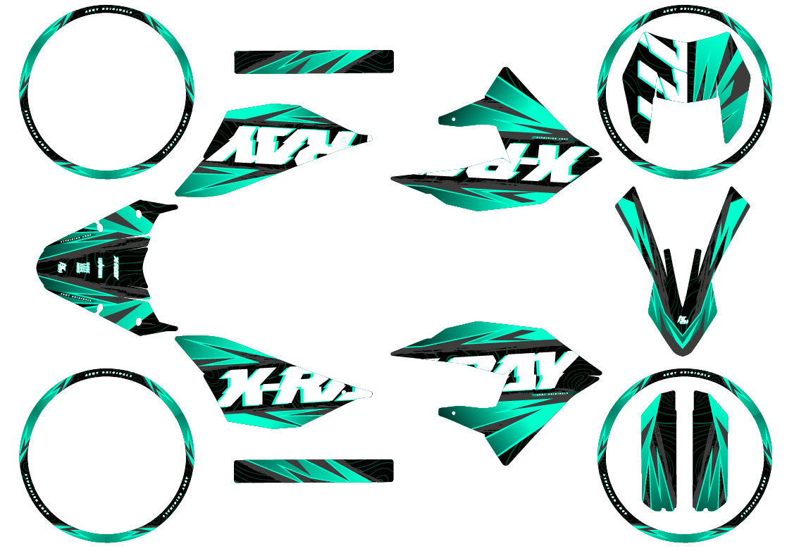 Deko-sett 50cc Masai X-Ray 2019-2025 Magix