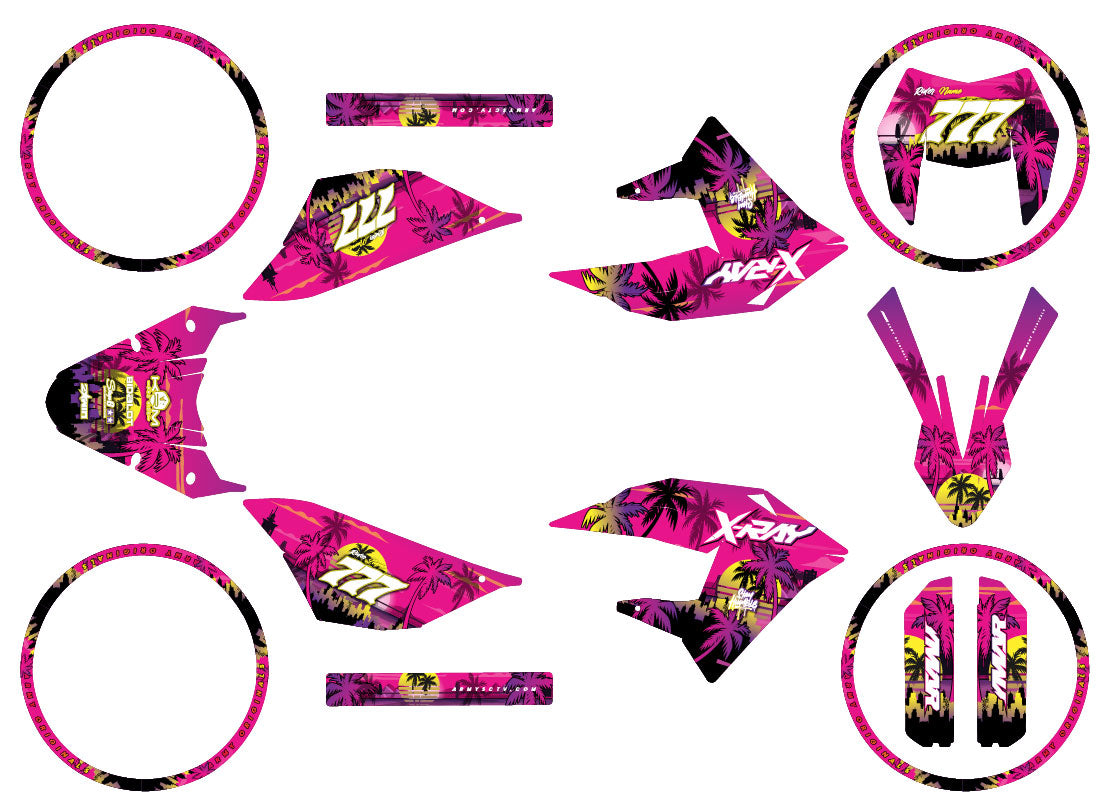 Kit déco 50cc Masai X-Ray 2019-2025 Miami evo