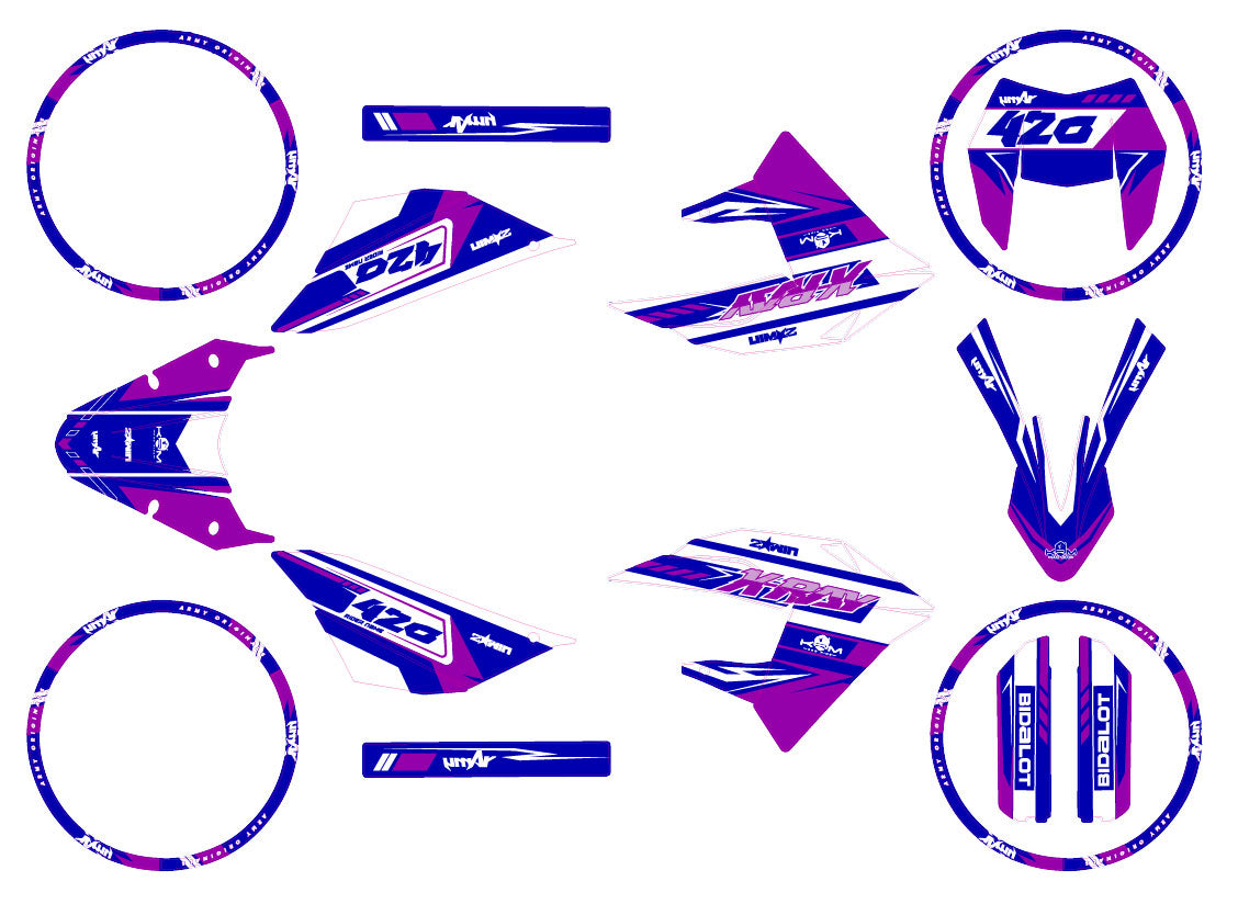 Dekor kit 50cc Masai X-Ray 2019-2025 Ninesky